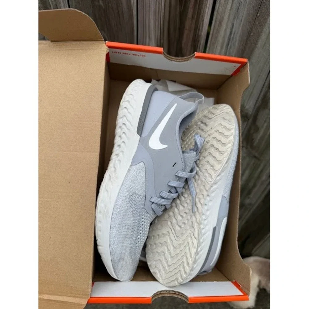 Running Athleisure Nike Odyssey React 2 Flyknit 7 Grey AH1016-002 Sneaker